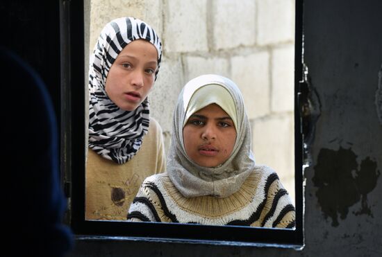 Лагерь беженцев Хирджилла вблизи Дамаска