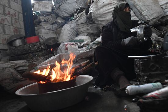 Производство алюминия на частном заводе вблизи Дамаска