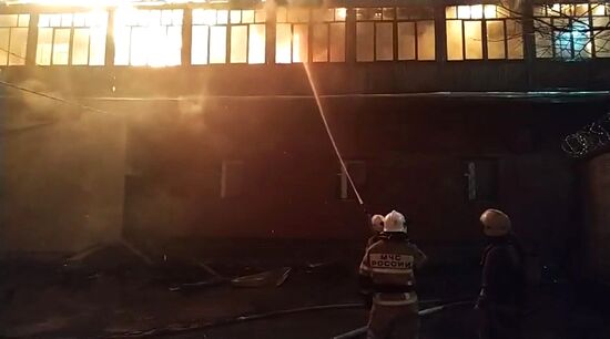 Пожар в Екатеринбурге 