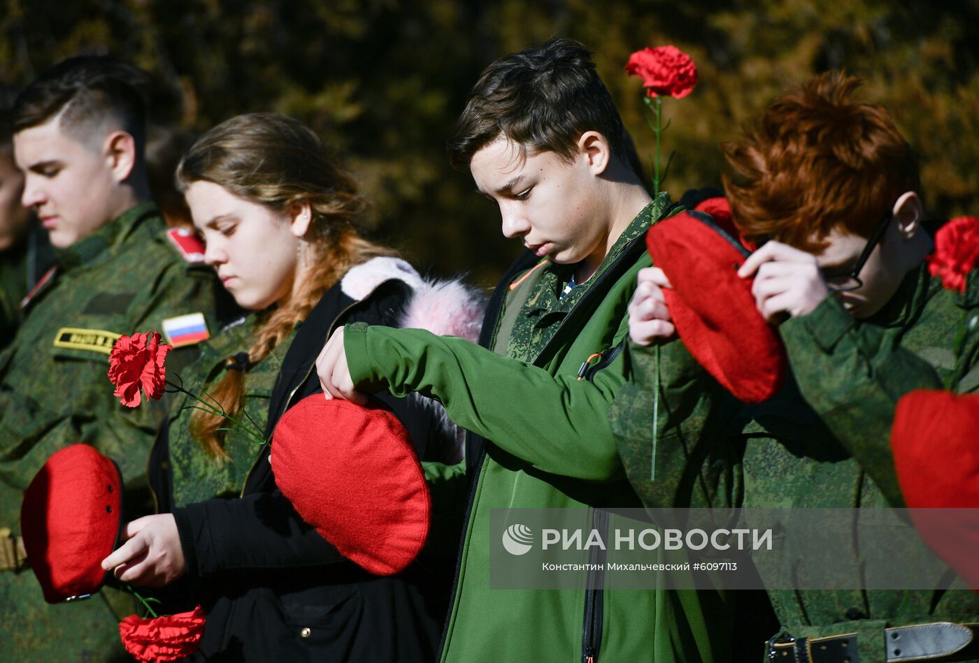 Перезахоронение останков солдат Великой Отечественной войны в Феодосии