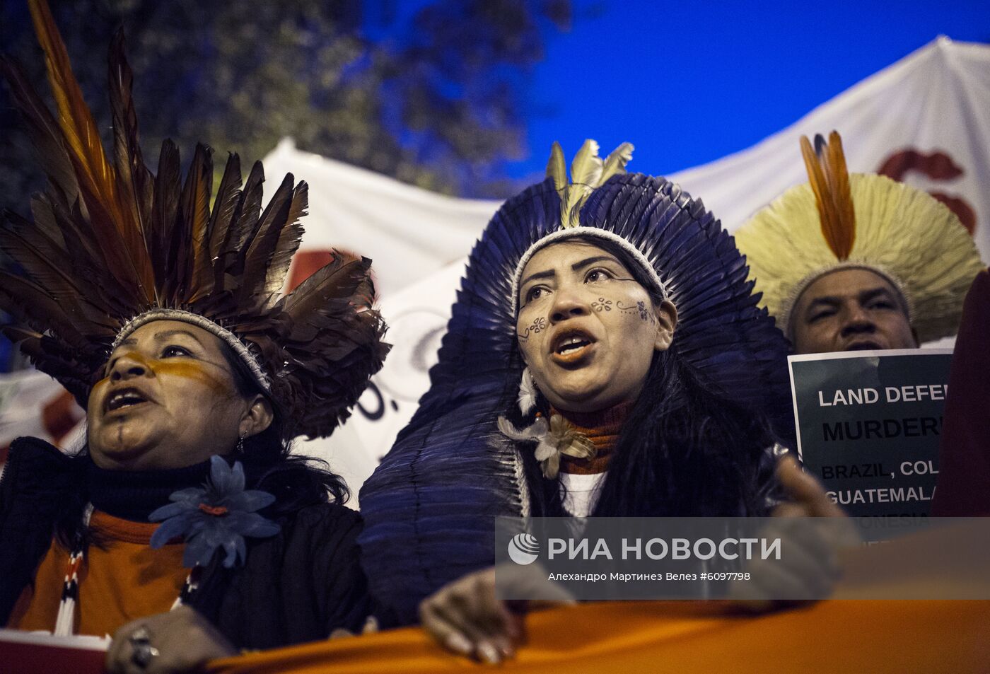 Акция протеста в Мадриде против климатических изменений