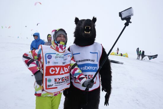 Сноукайтинг в Новосибирске