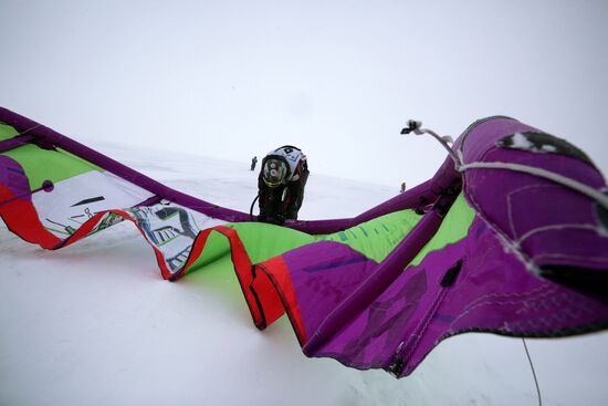 Сноукайтинг в Новосибирске