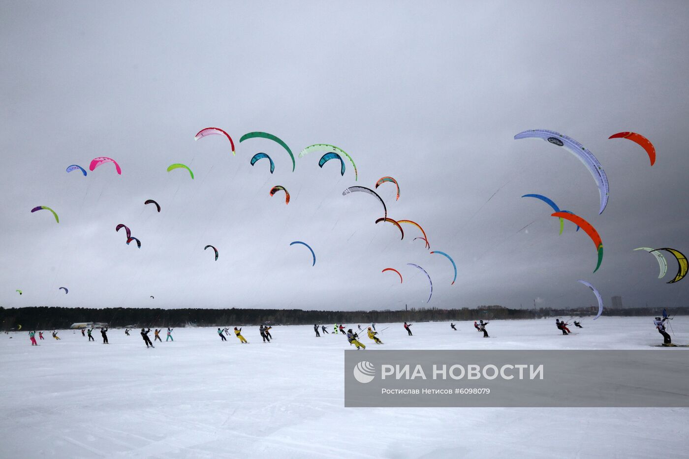 Сноукайтинг в Новосибирске