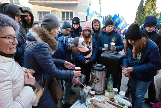 Акция протеста оппозиции в Киеве