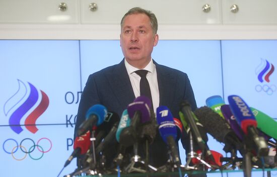 Пресс-подход президента ОКР С. Позднякова по итогам заседания исполкома ВАДА