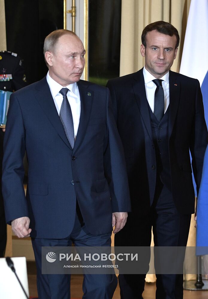 Рабочий визит президента РФ В. Путина во Францию