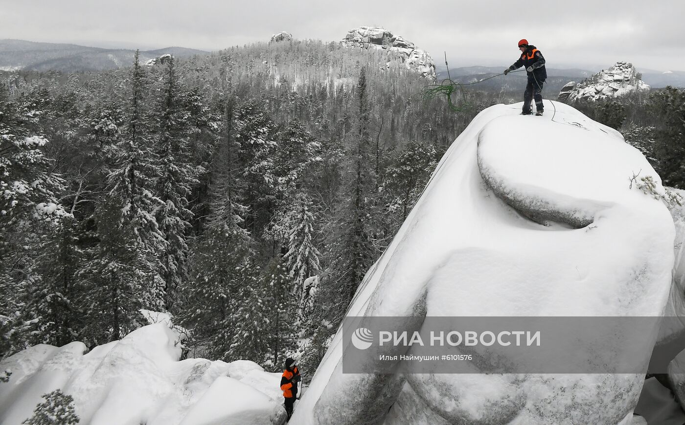 Работа отряда "Спасатель" в Красноярске