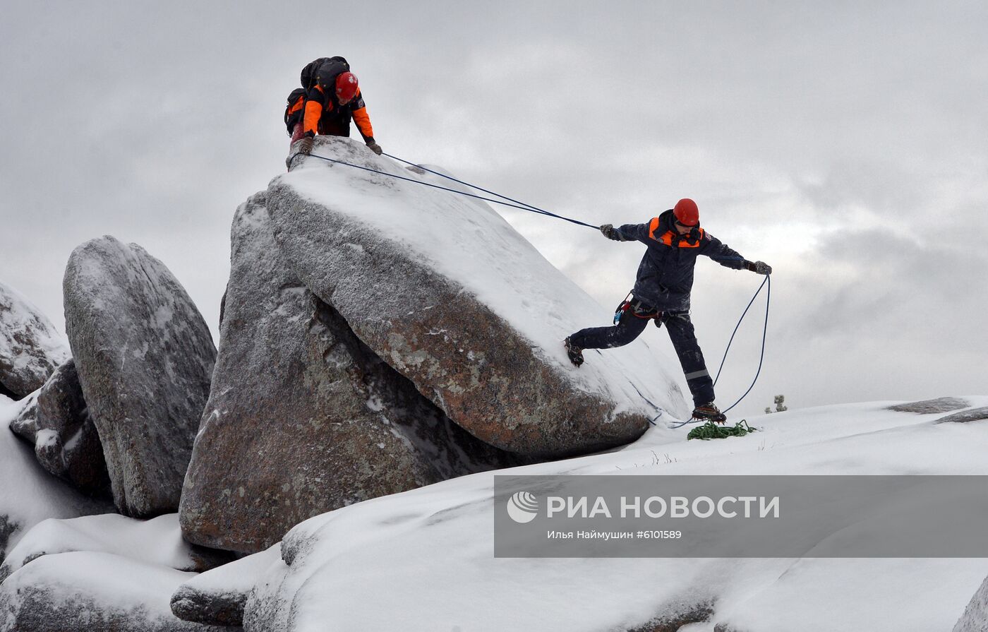 Работа отряда "Спасатель" в Красноярске