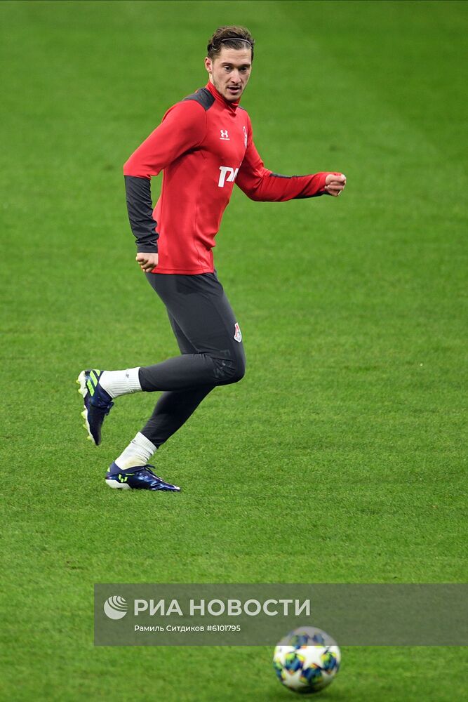 Футбол. Лига чемпионов. Тренировка ФК "Локомотив"