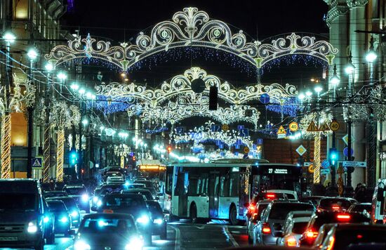 Предновогодний Санкт-Петербург