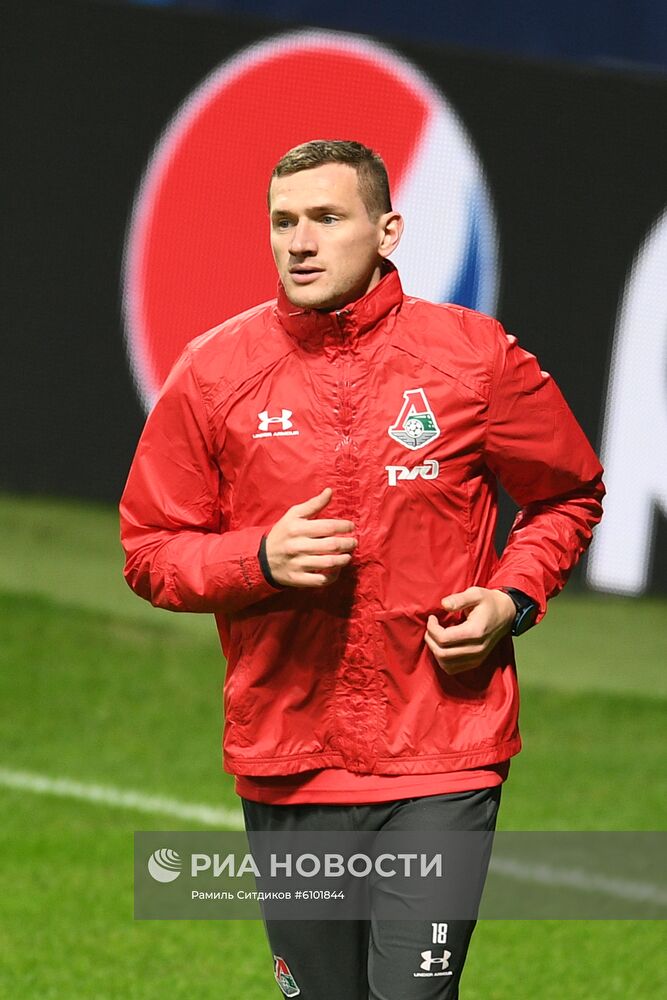 Футбол. Лига чемпионов. Тренировка ФК "Локомотив"