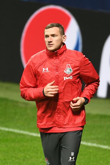 Футбол. Лига чемпионов. Тренировка ФК "Локомотив"