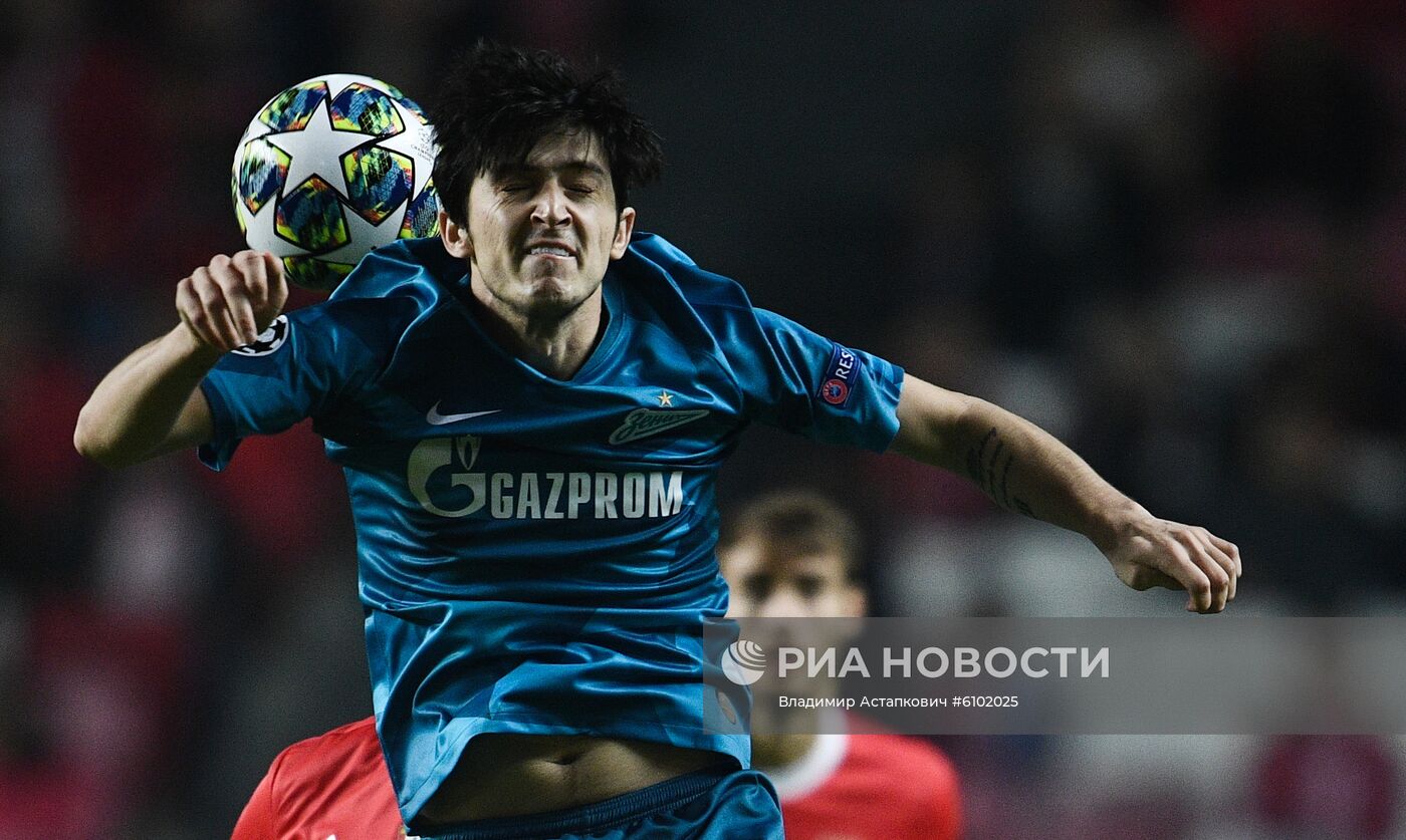 Футбол. Лига чемпионов. Матч "Бенфика" "Зенит"