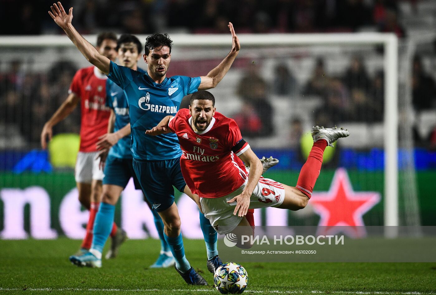 Футбол. Лига чемпионов. Матч "Бенфика" "Зенит"