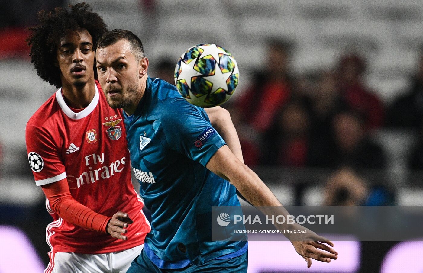 Футбол. Лига чемпионов. Матч "Бенфика" "Зенит"