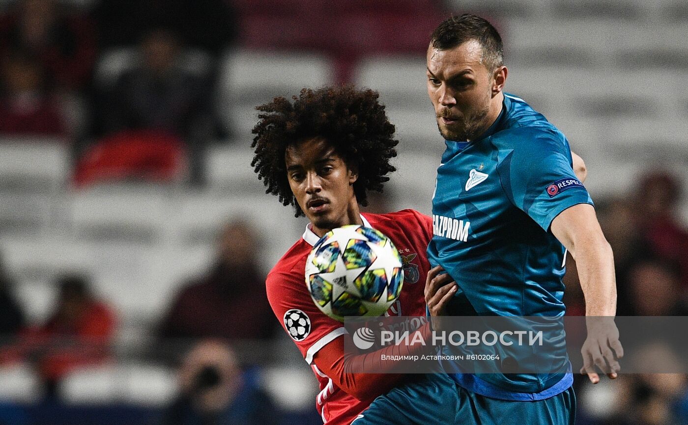 Футбол. Лига чемпионов. Матч "Бенфика" "Зенит"