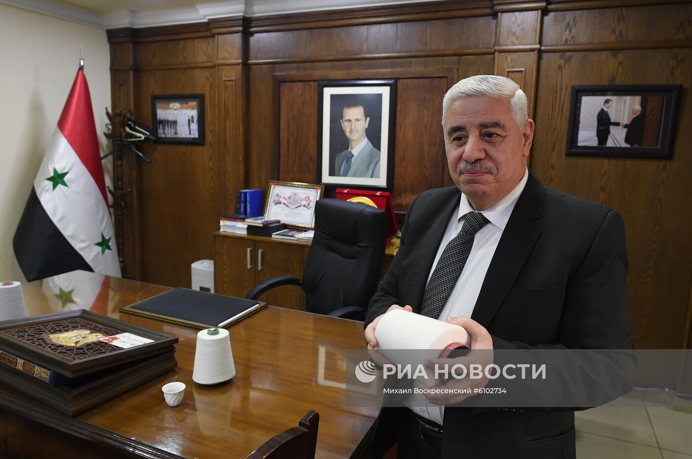 Министр промышленности Сирии Мухаммад Маан Джазбе дал интервью РИА "Новости"