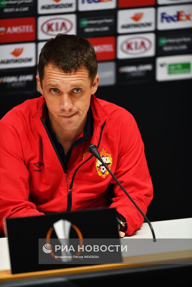 Футбол. Лига Европы. Тренировка ПФК ЦСКА