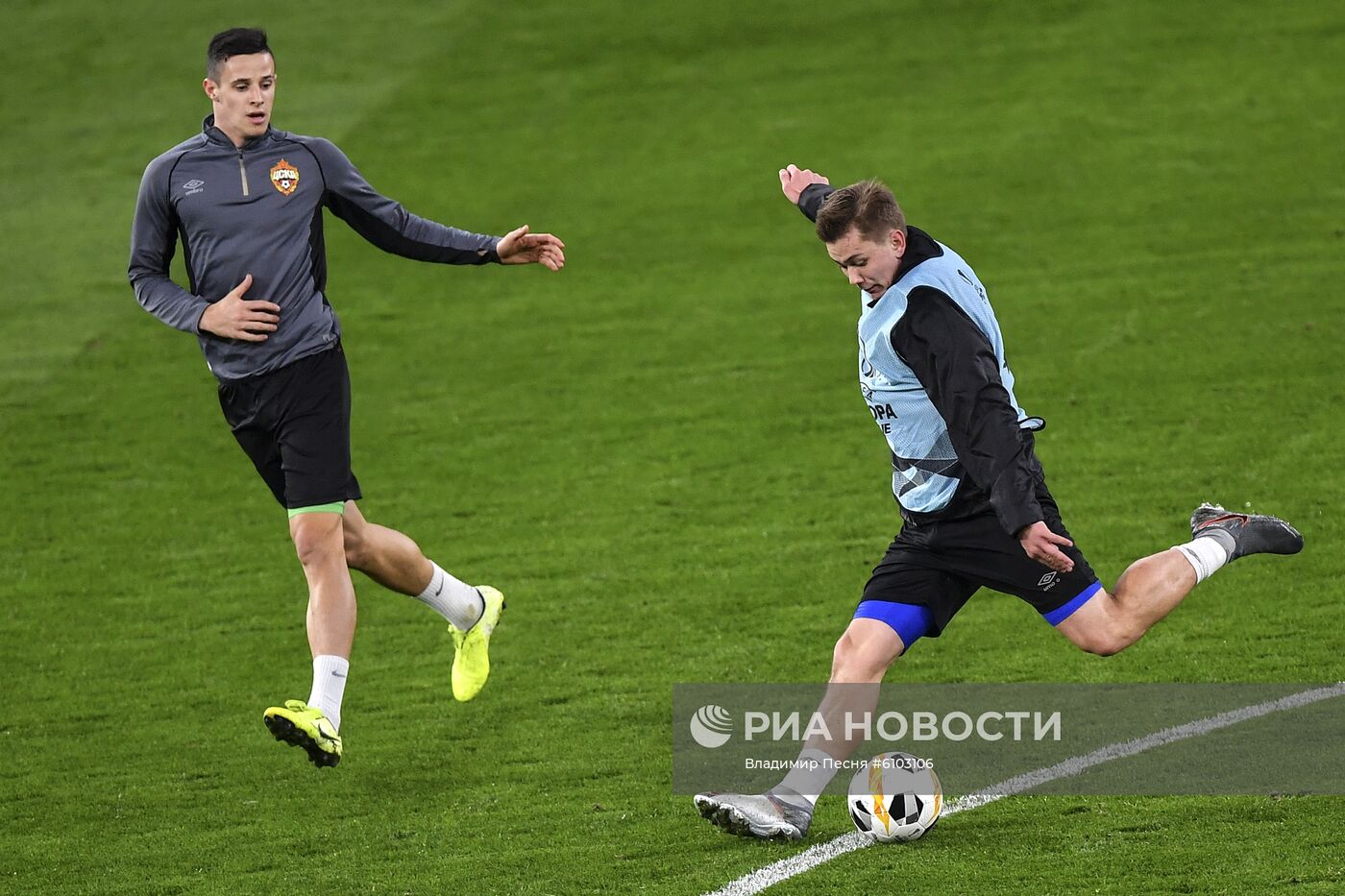 Футбол. Лига Европы. Тренировка ПФК ЦСКА