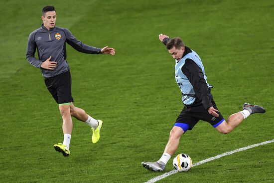 Футбол. Лига Европы. Тренировка ПФК ЦСКА