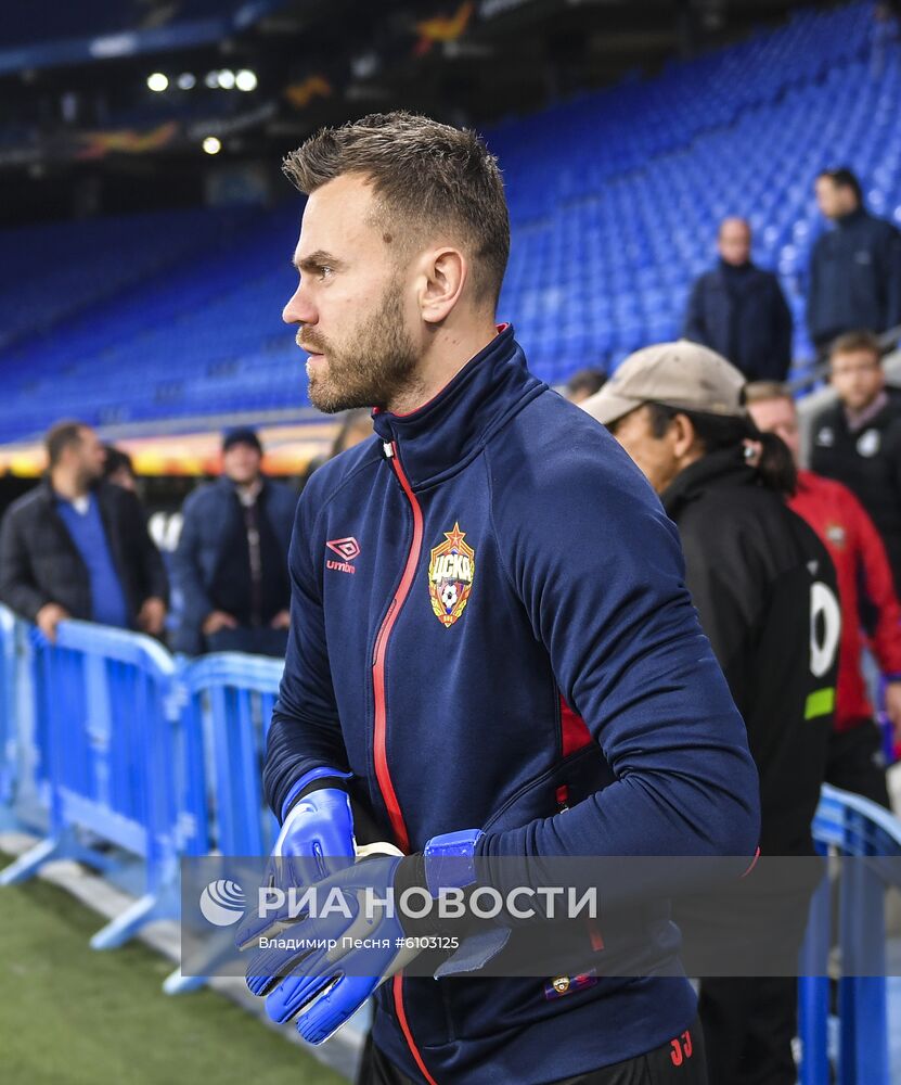 Футбол. Лига Европы. Тренировка ПФК ЦСКА