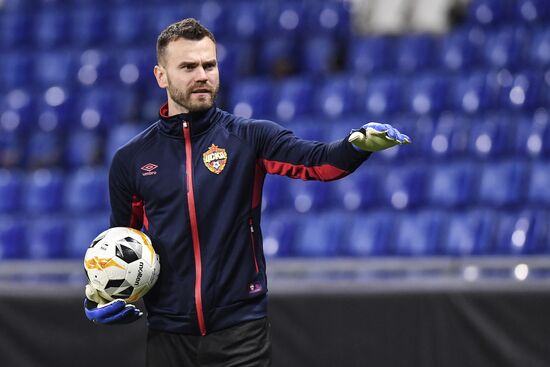 Футбол. Лига Европы. Тренировка ПФК ЦСКА