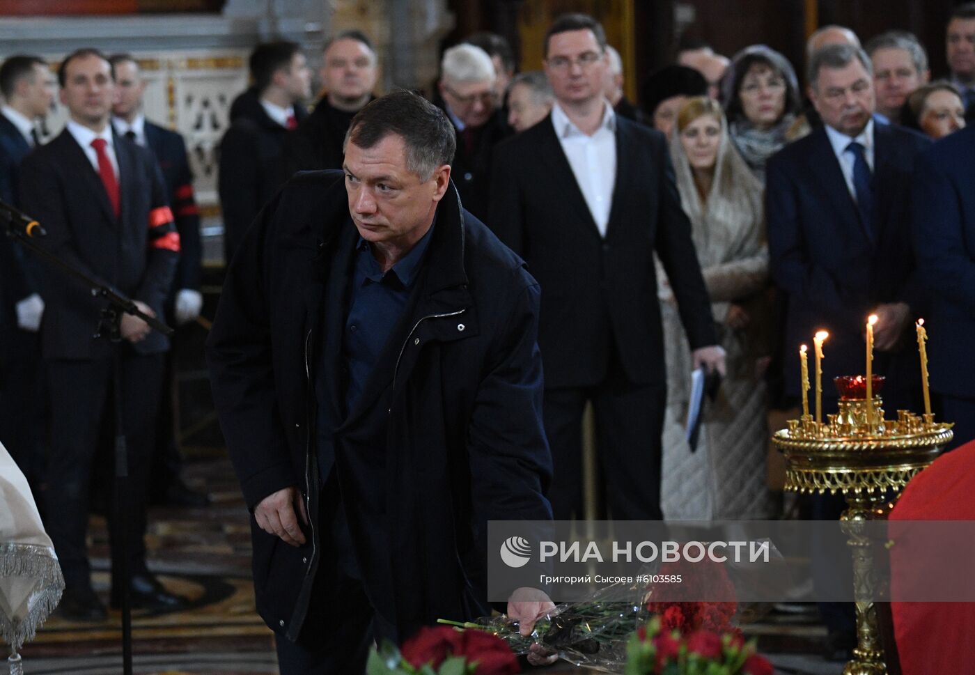 Прощание с Ю. Лужковым