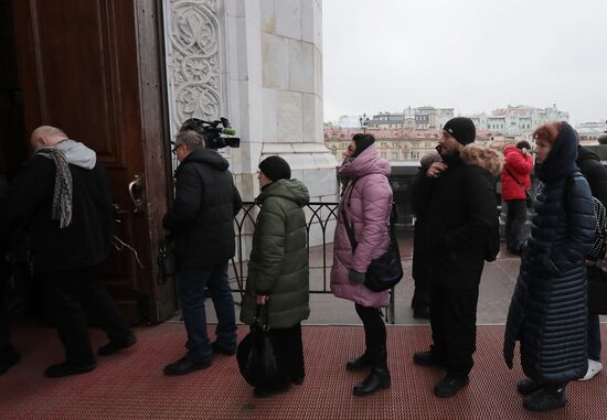 Прощание с Ю. Лужковым