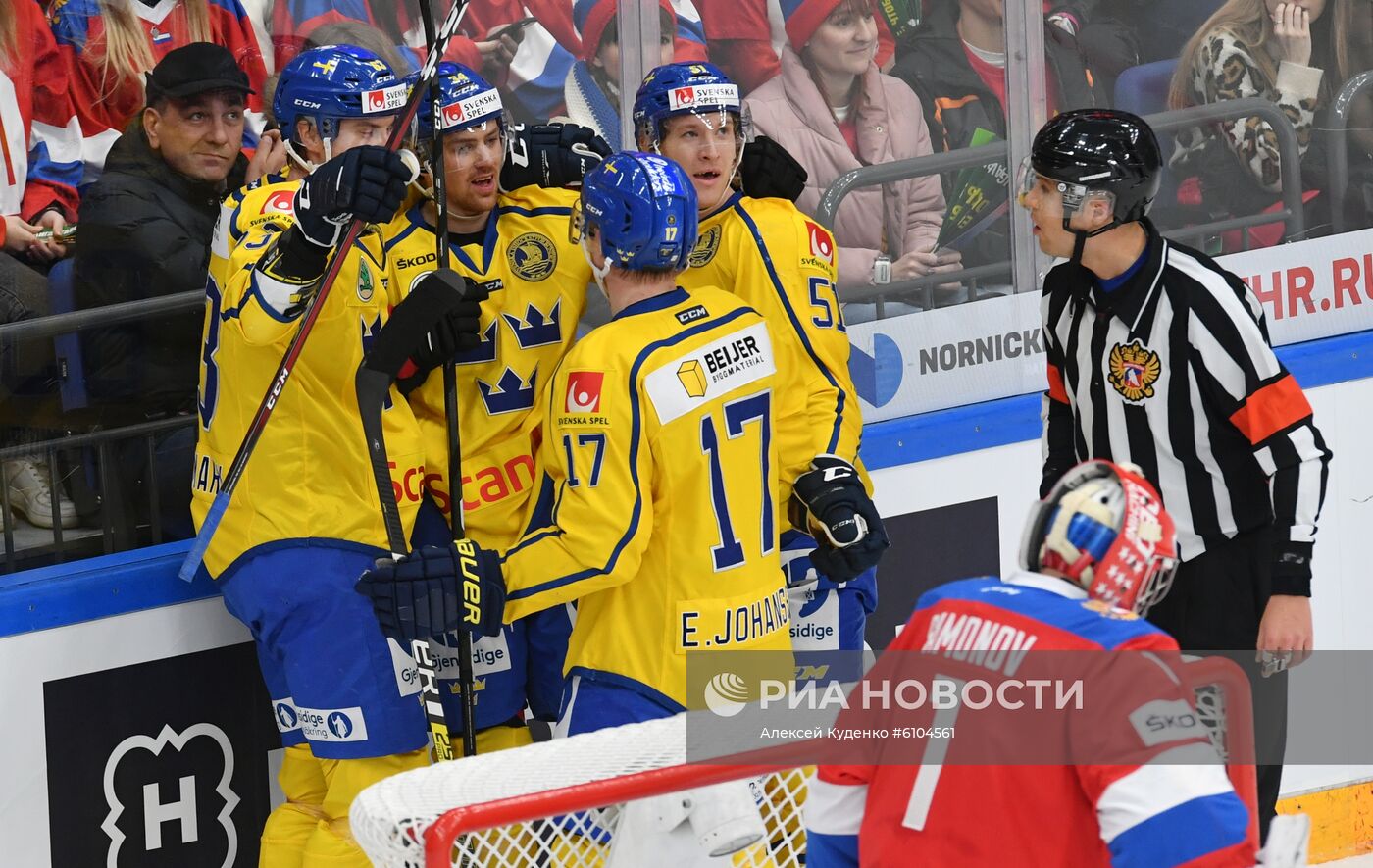 Хоккей. Кубок Первого канала. Швеция - Россия