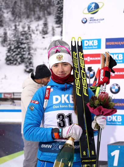 Биатлон. С. Миронова завоевала бронзу в спринте на II этапе КМ