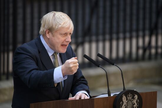 Выступление Б. Джонсона по итогам выборов в Великобритании