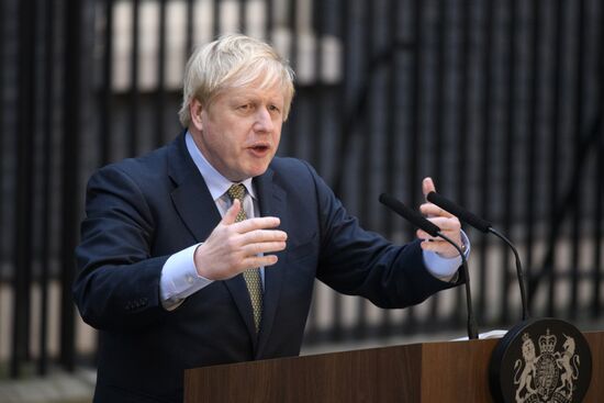 Выступление Б. Джонсона по итогам выборов в Великобритании