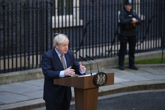 Выступление Б. Джонсона по итогам выборов в Великобритании