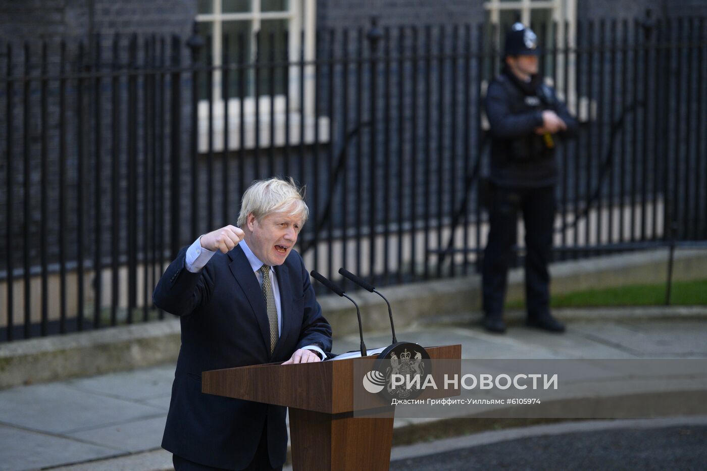 Выступление Б. Джонсона по итогам выборов в Великобритании