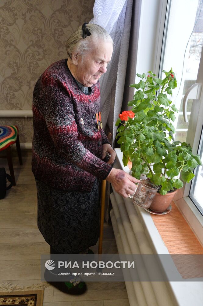 Ветеран Великой Отечественной войны Н. Л. Жук