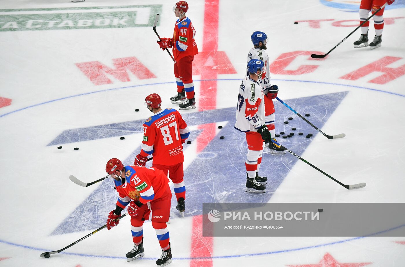 Хоккей. Кубок Первого канала. Матч Россия - Чехия