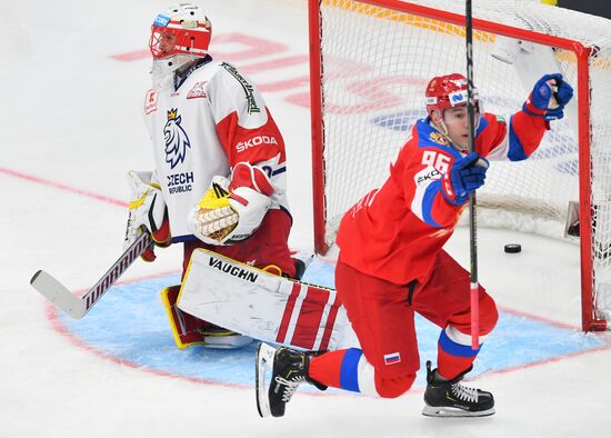 Хоккей. Кубок Первого канала. Матч Россия - Чехия