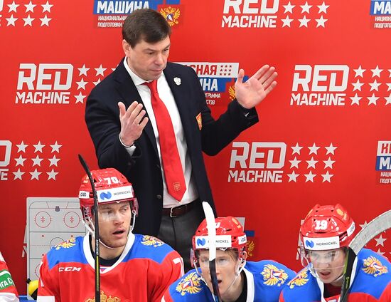 Хоккей. Кубок Первого канала. Матч Россия - Чехия