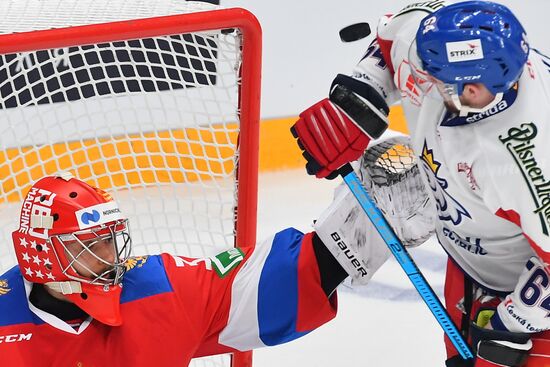 Хоккей. Кубок Первого канала. Матч Россия - Чехия