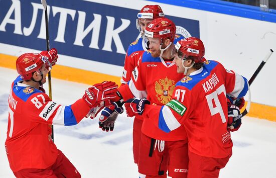 Хоккей. Кубок Первого канала. Матч Россия - Чехия