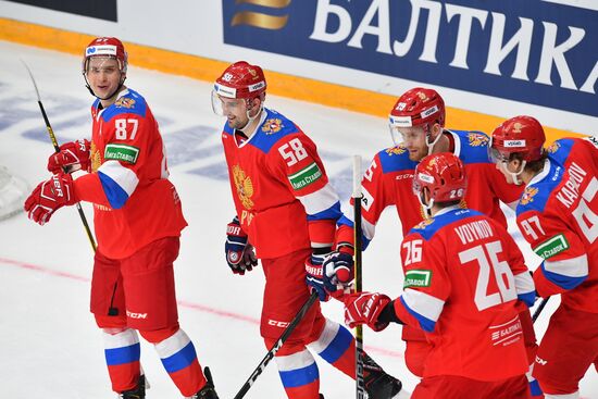 Хоккей. Кубок Первого канала. Матч Россия - Чехия