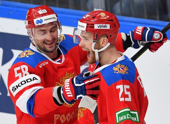 Хоккей. Кубок Первого канала. Матч Россия - Чехия