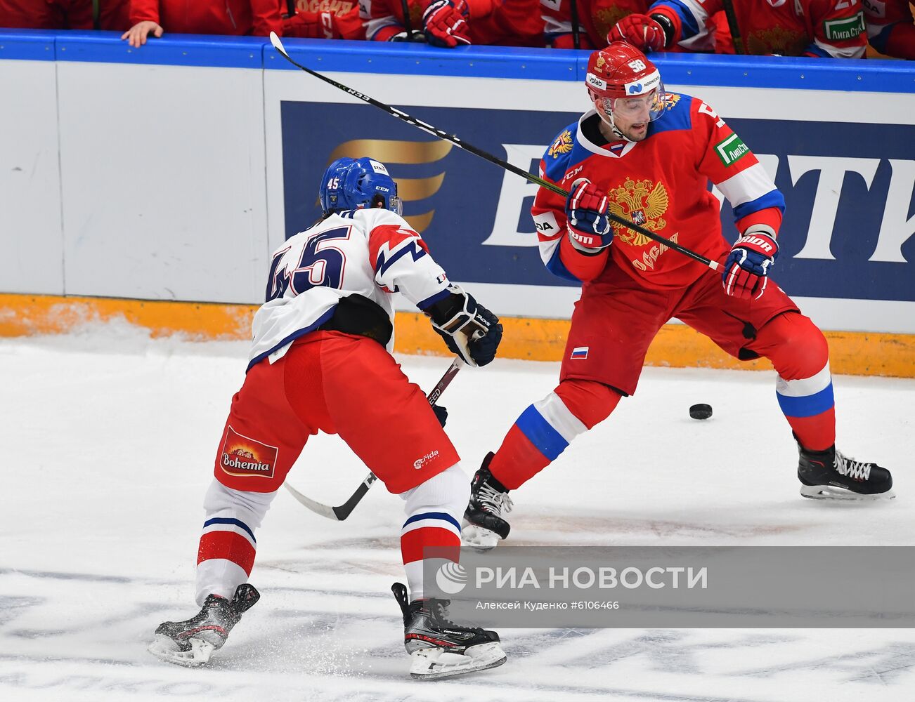 Хоккей. Кубок Первого канала. Матч Россия - Чехия