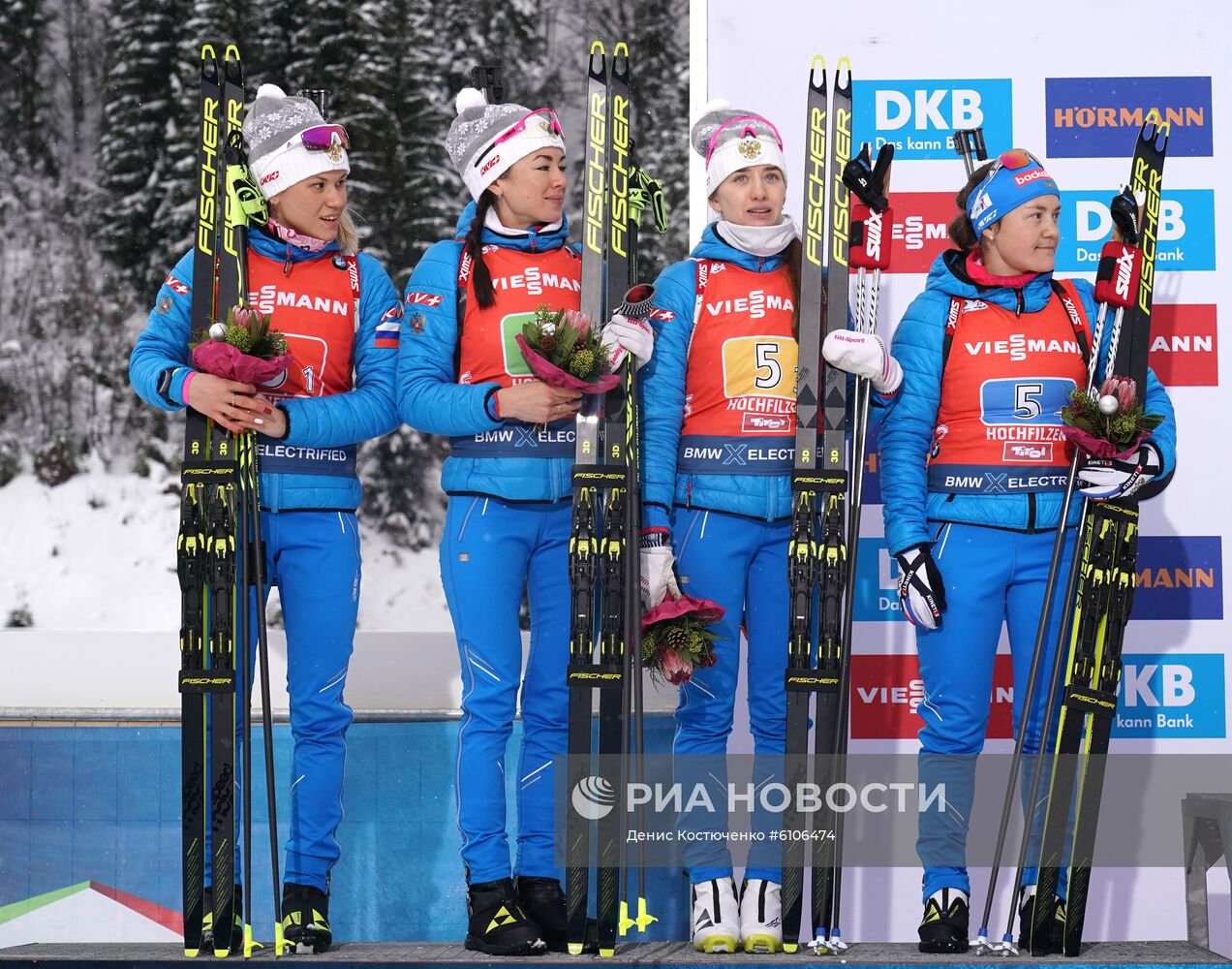 Биатлон. Женская сборная России завоевала серебро на II этапе КМ 