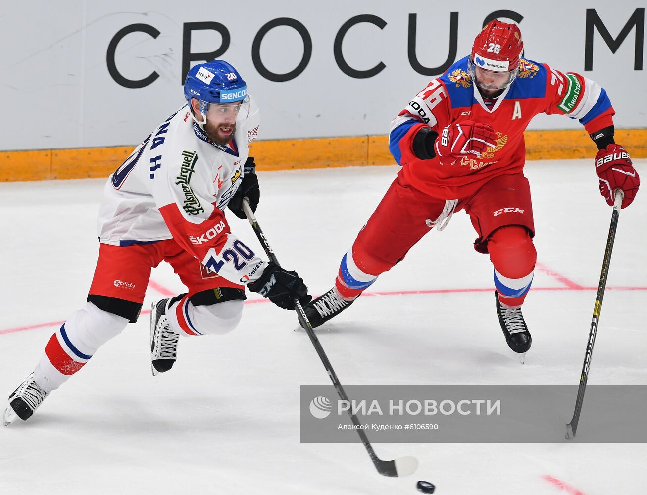 Хоккей. Кубок Первого канала. Матч Россия - Чехия