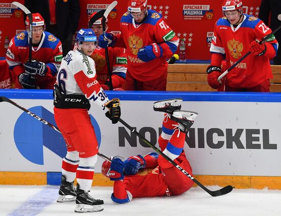Хоккей. Кубок Первого канала. Матч Россия - Чехия