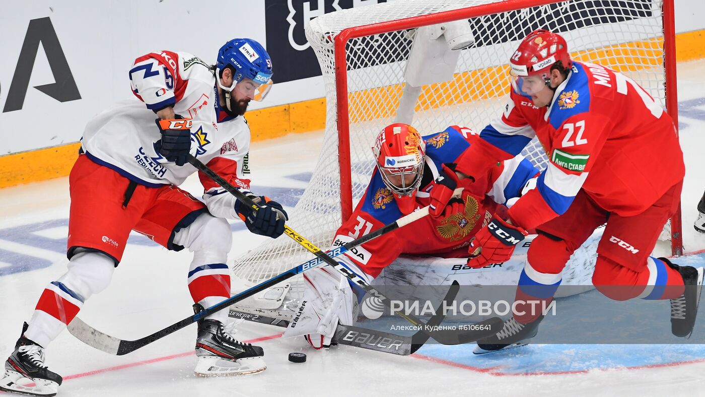 Хоккей. Кубок Первого канала. Матч Россия - Чехия