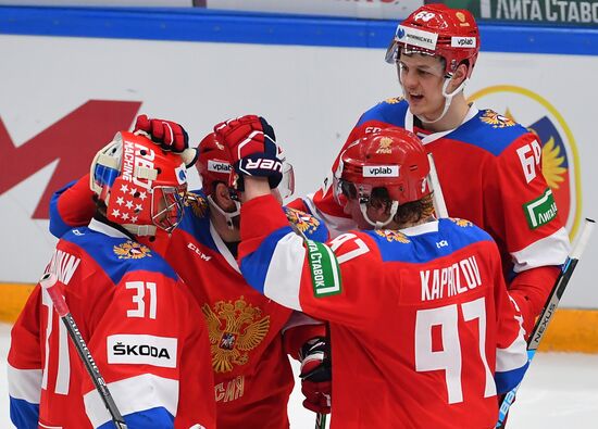 Хоккей. Кубок Первого канала. Матч Россия - Чехия