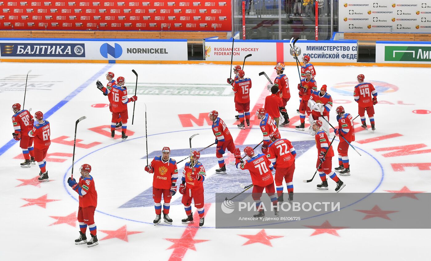 Хоккей. Кубок Первого канала. Матч Россия - Чехия